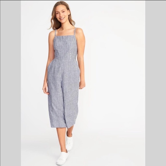 old navy striped jumpsuit